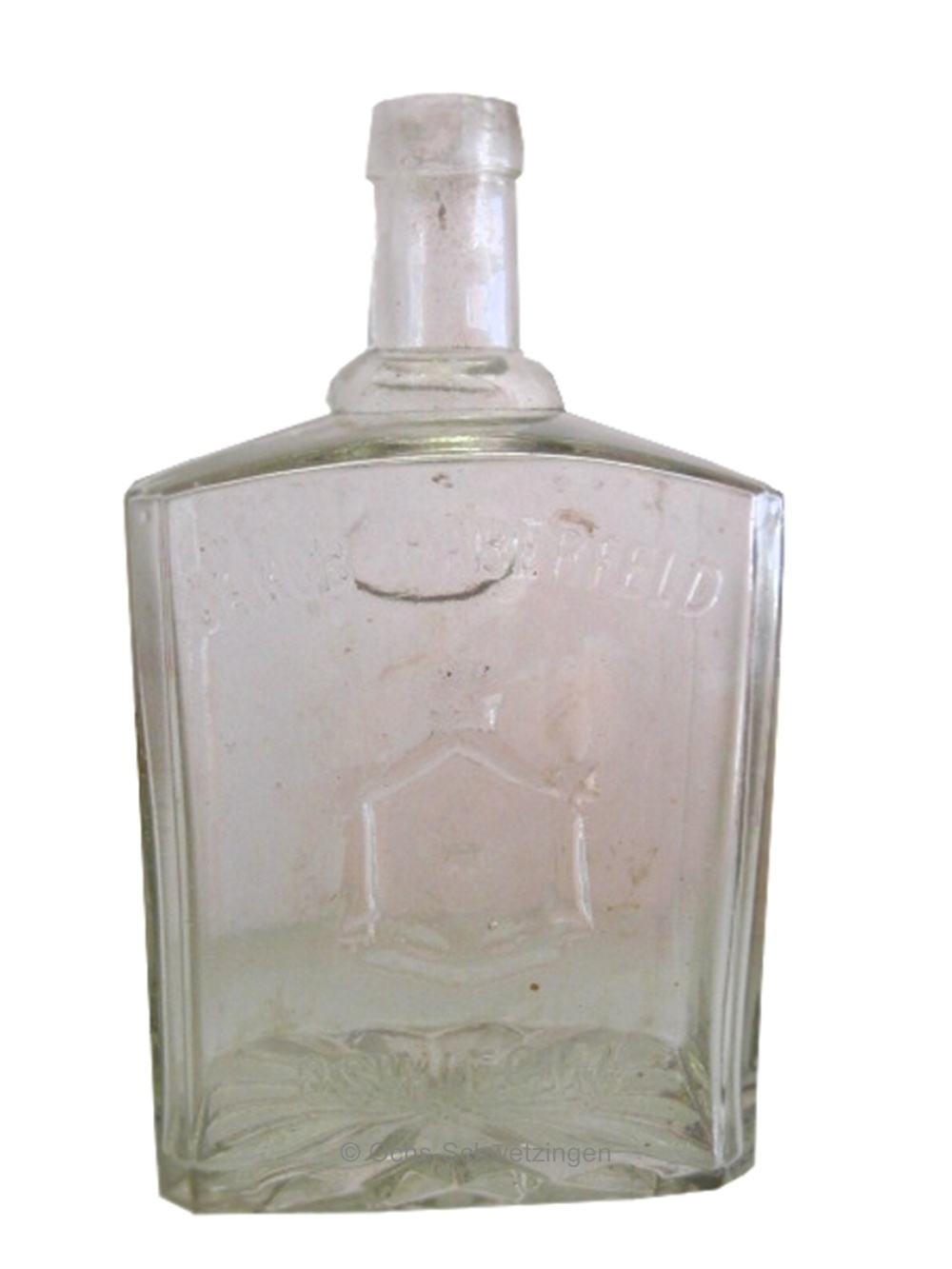 Inh ca0,7 Liter 3 Glasflasche Likörfabrik Jakob Haberfeld Oswiecim Auschwitz 